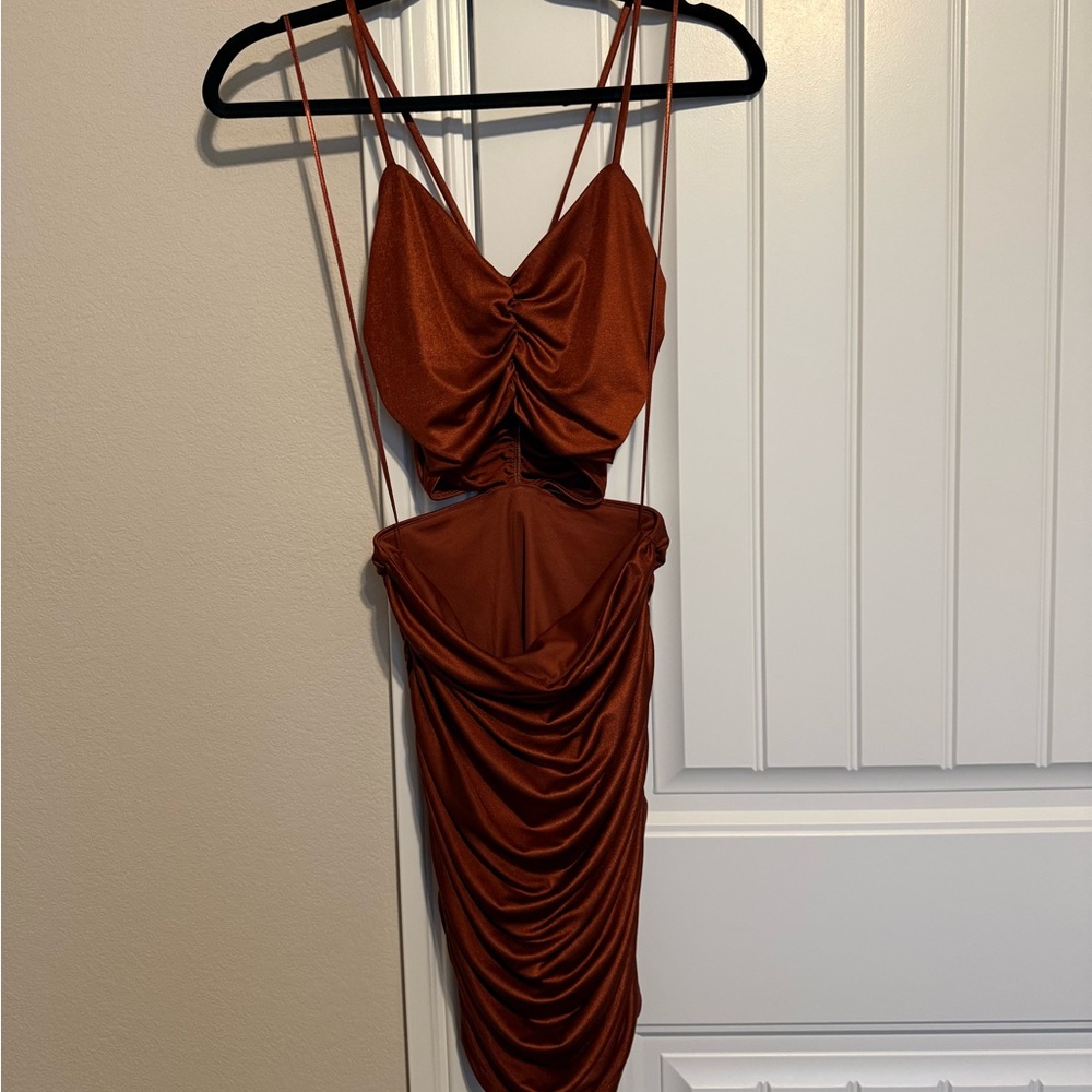 BP Rust Mini Dress - Picture 2 of 4